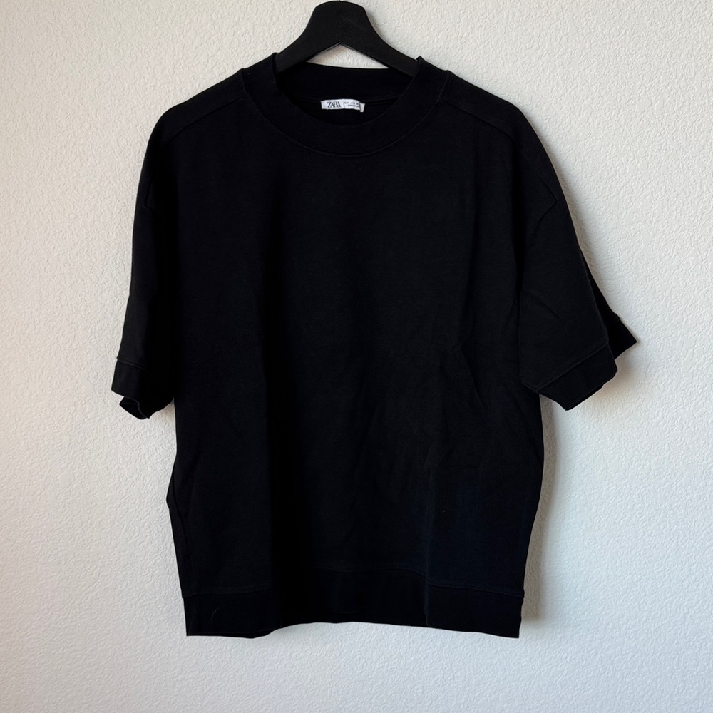 Zara Black Short Sleeve Men's Tee